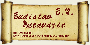 Budislav Mutavdžić vizit kartica